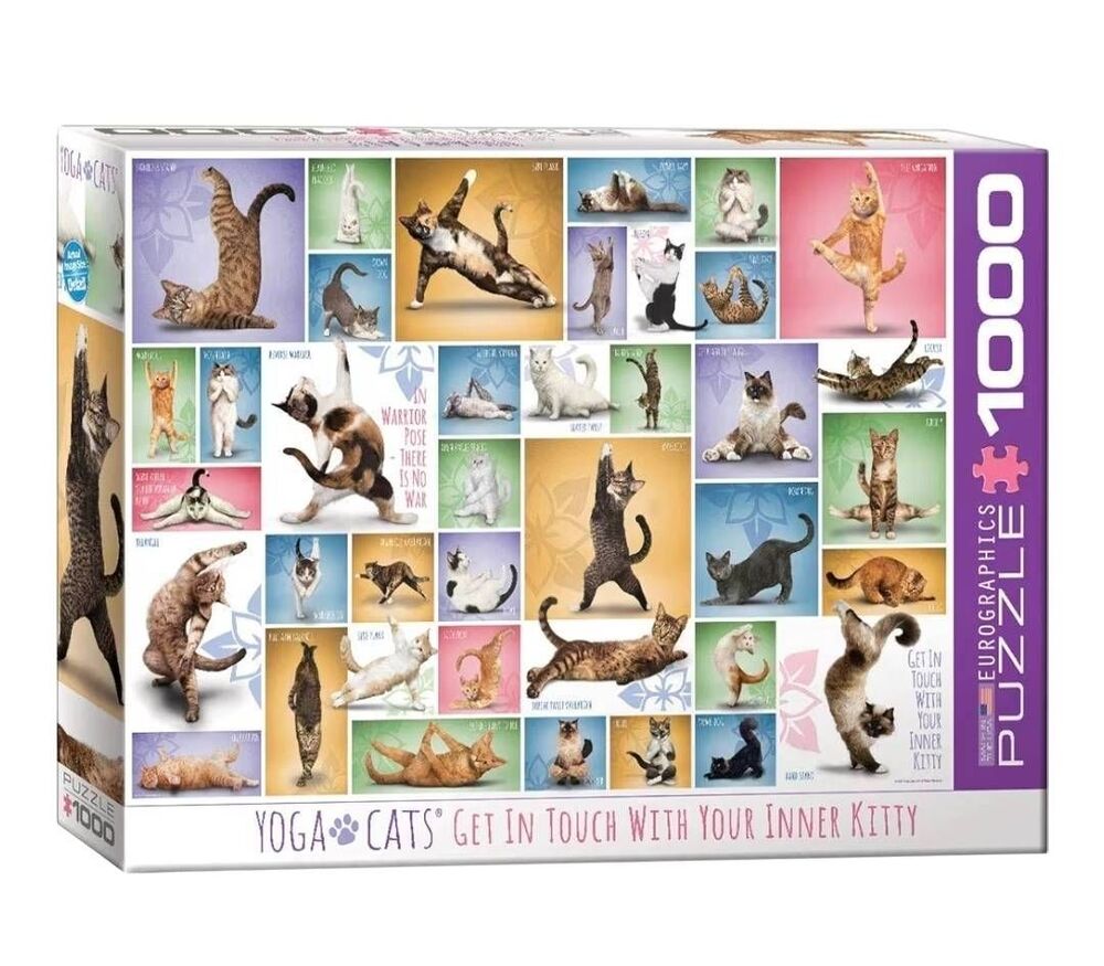 Eurographics Yoga Cats 1000-Piece Jigsaw Puzzle